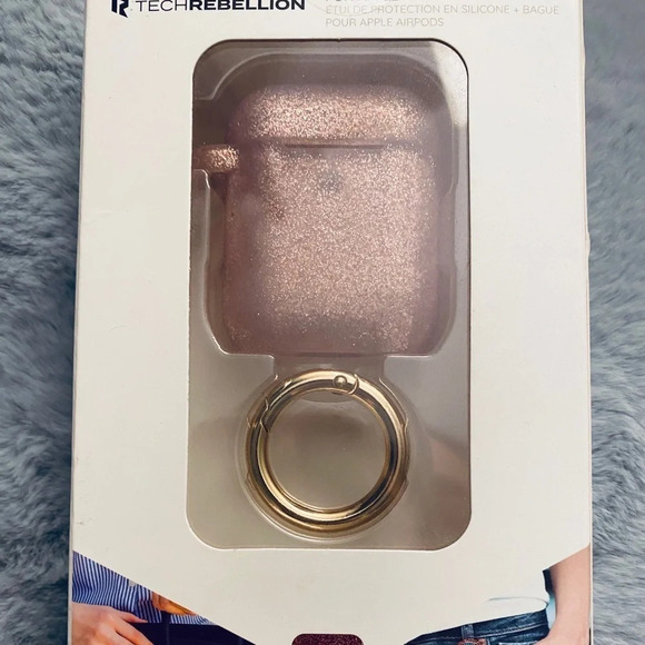 Tech Rebellion Apple Airpods Silicone Protective Case & Ring - Picture 3 of 6